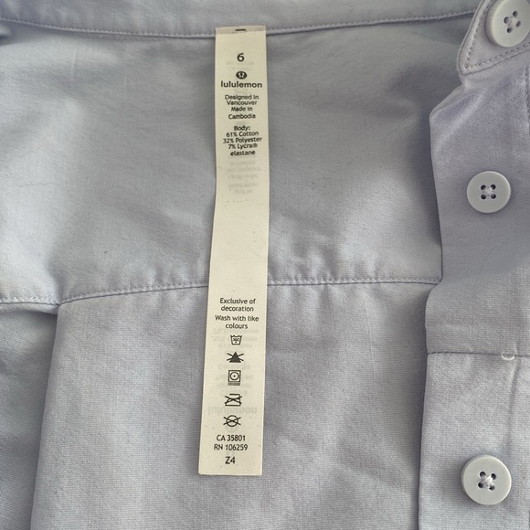 Lululemon button down shirt - Picture 2 of 2